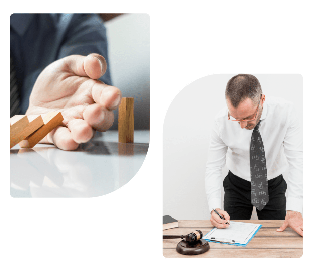 Risk Assessment and Men Signing Legal Compliance Form